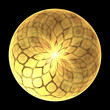 Abstract fractal sphere background