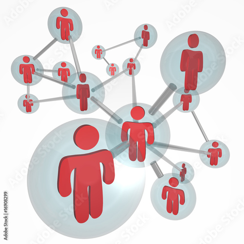 Illustration: Social Network Molecule - Connections Social Network Molecule - Connections