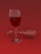 Two wine glasses