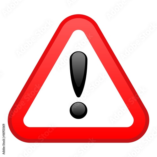 Vektor: Warning Red Triangular Sign Warning Red Triangular Sign