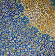 Dome of the mosque, oriental ornaments from Isfahan, Iran