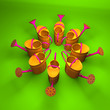 Watering can flower