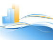 abstract bar graphs with copy space for your text