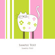 Cat - greeting card