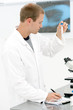 Young male lab tech