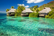 Photos : Over water bungalow with steps into amazing lagoon