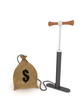 Bag and bike pump