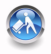 Ilustração: ''Loading/unloading service'' glossy icon ''Loading/unloading service'' glossy icon