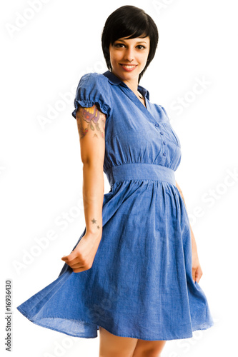 Foto: blaues kleid blaues kleid