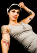Foto: Mädchen mit tattoos Mädchen mit tattoos