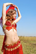 Attractive girl dances east dance Attractive girl dances east dance