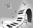 abstract piano keyboard