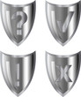 Silver vector icons Silver vector icons