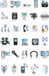Blue icon set