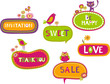 set of sweet retro frames set of sweet retro frames