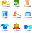 Vector law icons and elements Vector law icons and elements
