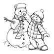 Kind, Mädchen, Weihnachten, Winter, Schnee Kind, Mädchen, Weihnachten, Winter, Schnee