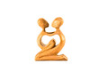 Wooden statue of woman and her child Wooden statue of woman and her child