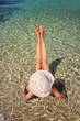 woman relaxing in the afternoon