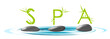 SPA bambou galet eau