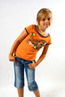Young girl in a studio
