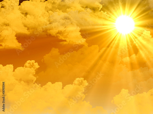 Warme Sonnenstrahlen