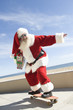 Father Christmas skateboards