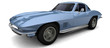 Blue Hot Rod car