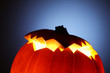Illuminated Jack-O-Lantern pumpkin