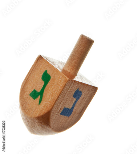 Photo: hanukkah dreidel isolated hanukkah dreidel isolated