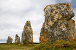Menhir alignment in Brittany, France Menhir alignment in Brittany, France