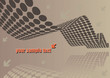 Illustration: abstract brown wave design Illustration: abstract brown wave design