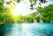lake in deep mountain forest