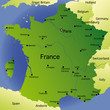 detailed vector map of france detailed vector map of france