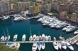 Yachten im Hafen Port de Fontvieille von Monaco Yachten im Hafen Port de Fontvieille von Monaco