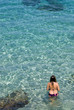 Donna che fa il bagno Donna che fa il bagno