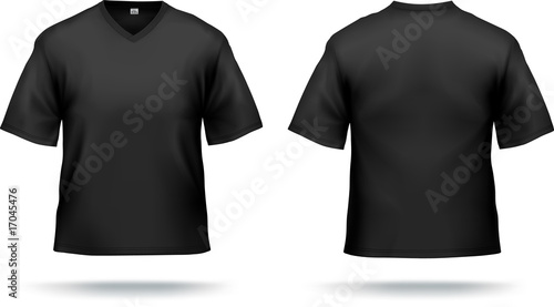 black t shirt with triangle
