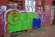 A Wall of Grafitti in New York City