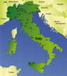 detailed vector map of italy detailed vector map of italy