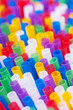 Colorful drinking straws background