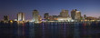 Panorama of New Orleans after sunset from Mississippi River