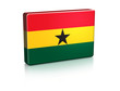 3D Ghana Banner Flag