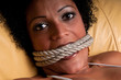 Affraid woman