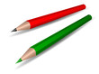 Two coloured pencils Two coloured pencils