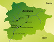 detailed vector map of andorra