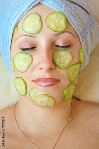 Photo: Beautiful woman with mask Beautiful woman with mask