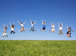 Foto: Group jumping Group jumping