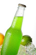 Wet bottle wit fresh lime