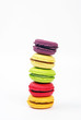 Tour de Pise de macarons aux parfums variés Tour de Pise de macarons aux parfums variés