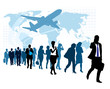 Businesspeople in a hurry